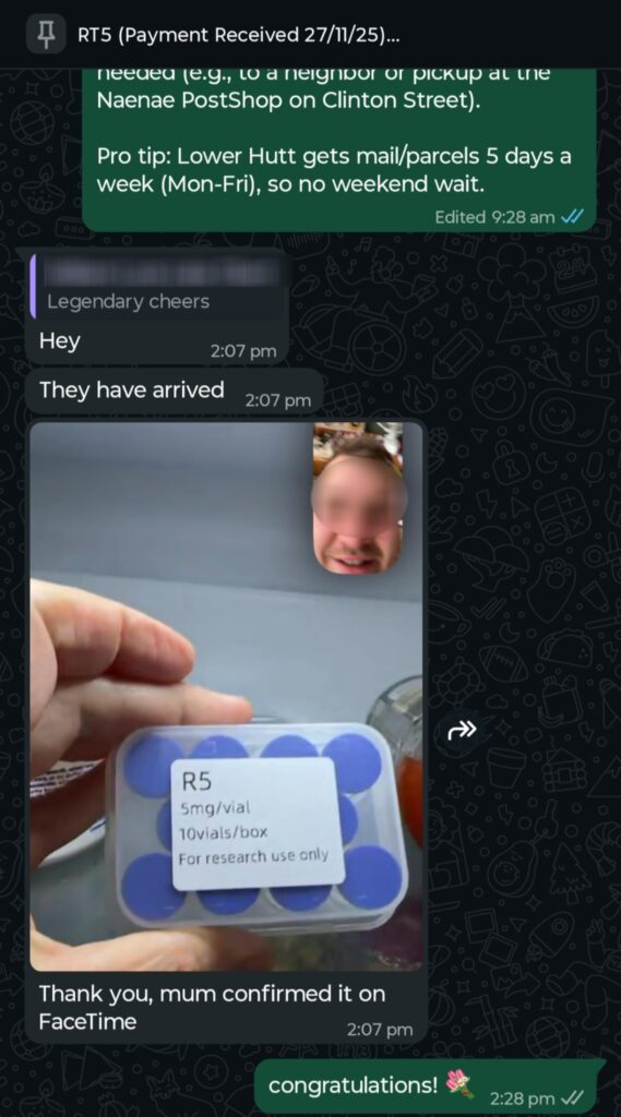 New Zealand delivery proof