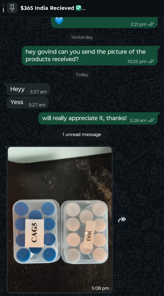 India delivery proof