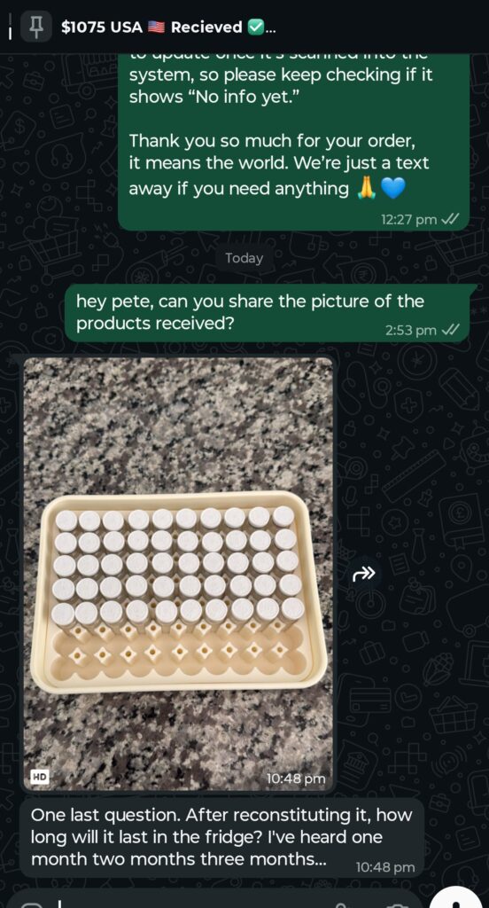 USA delivery proof